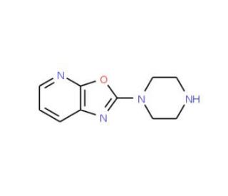 2-Piperazin-1-yl[1,3]oxazolo[5,4-b]pyridine - chemical structure image