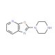 2-Piperazin-1-yl[1,3]oxazolo[5,4-b]pyridine - chemical structure image
