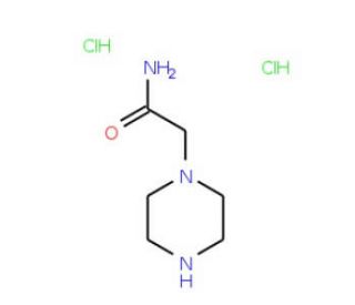 2-Piperazin-1-ylacetamide dihydrochloride - chemical structure image
