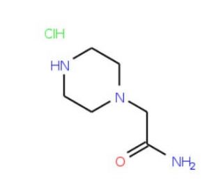2-piperazin-1-ylacetamide hydrochloride (CAS 55829-43-1) - chemical structure image