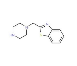 2-(piperazin-1-ylmethyl)-1,3-benzothiazole - chemical structure image