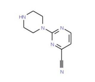 2-Piperazino-4-pyrimidinecarbonitrile - chemical structure image
