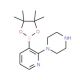2-Piperazinylpyridine-3-boronic acid, pinacol ester (CAS 1150561-73-1) - chemical structure image