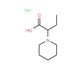 2-Piperidin-1-yl-butyric acid hydrochloride - chemical structure image