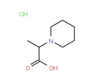 2-Piperidin-1-yl-propionic acid hydrochloride - chemical structure image