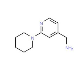 [2-(piperidin-1-yl)pyridin-4-yl]methanamine (CAS 876316-37-9) - chemical structure image
