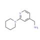 [2-(piperidin-1-yl)pyridin-4-yl]methanamine (CAS 876316-37-9) - chemical structure image