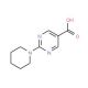 2-Piperidin-1-yl-pyrimidine-5-carboxylic acid - chemical structure image