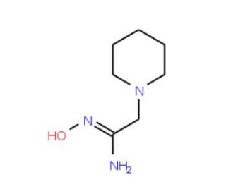 2-Piperidin-1-ylacetamidoxime (CAS 175136-64-8) - chemical structure image