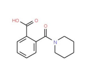2-(piperidin-1-ylcarbonyl)benzoic acid (CAS 20320-44-9) - chemical structure image