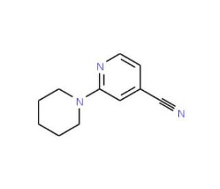 2-Piperidin-1-ylisonicotinonitrile (CAS 127680-89-1) - chemical structure image