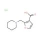 2-Piperidin-1-ylmethyl-furan-3-carboxylic acid hydrochloride - chemical structure image