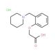 [2-(Piperidin-1-ylmethyl)phenoxy]-acetic acid hydrochloride - chemical structure image