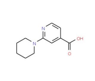 2-Piperidin-1-ylpyridin-4-ylcarboxylic acid (CAS 855153-75-2) - chemical structure image