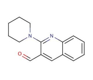 2-piperidin-1-ylquinoline-3-carbaldehyde - chemical structure image