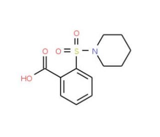 2-(piperidin-1-ylsulfonyl)benzoic acid (CAS 746607-56-7) - chemical structure image