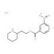 2-(piperidin-2-yl)ethyl 3-nitrobenzoate hydrochloride - chemical structure image