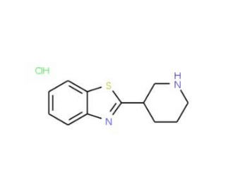 2-Piperidin-3-yl-1,3-benzothiazole hydrochloride - chemical structure image