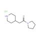 2-Piperidin-4-yl-1-pyrrolidin-1-yl-ethanone hydrochloride - chemical structure image