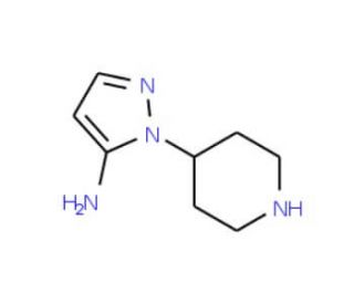 2-Piperidin-4-yl-2H-pyrazol-3-ylamine - chemical structure image