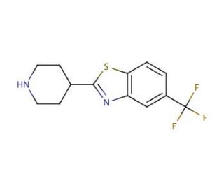 2-piperidin-4-yl-5-(trifluoromethyl)-1,3-benzothiazole - chemical structure image