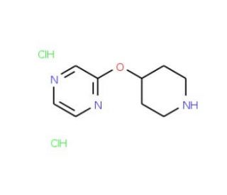 2-(Piperidin-4-yloxy)pyrazine dihydrochloride - chemical structure image