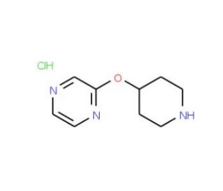 2-(Piperidin-4-yloxy)pyrazine, HCl (CAS 615576-64-2) - chemical structure image