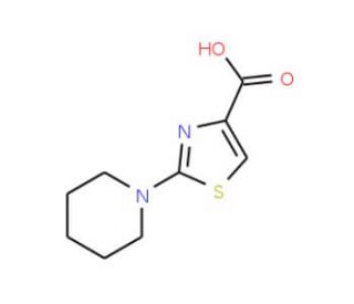 2-Piperidino-1,3-thiazole-4-carboxylic acid (CAS 952182-68-2) - chemical structure image