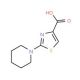 2-Piperidino-1,3-thiazole-4-carboxylic acid (CAS 952182-68-2) - chemical structure image