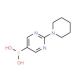 2-Piperidinopyrimidine-5-boronic acid (CAS 1002128-86-0) - chemical structure image