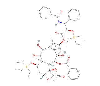2&prime;,7-Bis-O-(Triethylsilyl) 10-Desacetyl Paclitaxel (CAS 155556-72-2) - chemical structure image