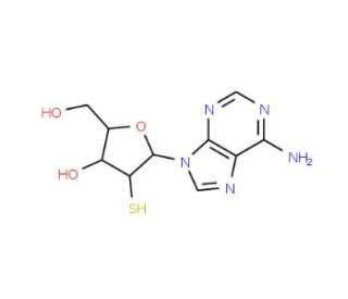 2&prime;-Thioadenosine (CAS 136904-69-3) - chemical structure image