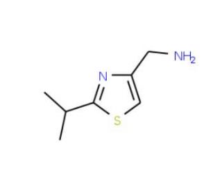 [2-(propan-2-yl)-1,3-thiazol-4-yl]methanamine (CAS 903131-67-9) - chemical structure image