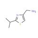[2-(propan-2-yl)-1,3-thiazol-4-yl]methanamine (CAS 903131-67-9) - chemical structure image