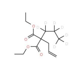 2-Propenyl-(propyl-d7)-propanedioic Acid Diethyl Ester - chemical structure image