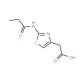 (2-Propionylamino-thiazol-4-yl)-acetic acid - chemical structure image