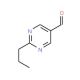 2-Propyl-pyrimidine-5-carbaldehyde (CAS 876890-38-9) - chemical structure image
