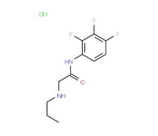 2-(propylamino)-N-(2,3,4-trifluorophenyl)acetamide hydrochloride - chemical structure image