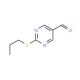 2-Propylsulfanyl-pyrimidine-5-carbaldehyde (CAS 876890-33-4) - chemical structure image