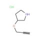 2-Propynyl 3-pyrrolidinyl ether hydrochloride - chemical structure image