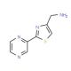 (2-Pyrazin-2-yl-1,3-thiazol-4-yl)methylamine - chemical structure image