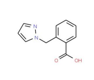 2-Pyrazol-1-ylmethyl-benzoic acid - chemical structure image