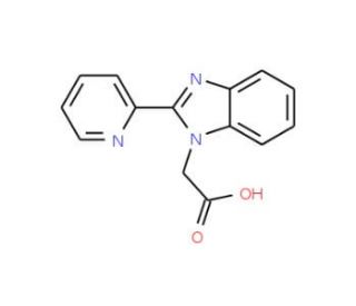 (2-Pyridin-2-yl-benzoimidazol-1-yl)-acetic acid - chemical structure image