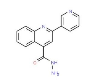 2-Pyridin-3-yl-quinoline-4-carboxylic acid hydrazide (CAS 5109-97-7) - chemical structure image