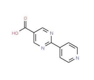 2-(Pyridin-4-yl)pyrimidine-5-carboxylic acid (CAS 259807-47-1) - chemical structure image