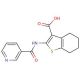 2-(pyridine-3-amido)-4,5,6,7-tetrahydro-1-benzothiophene-3-carboxylic acid - chemical structure image