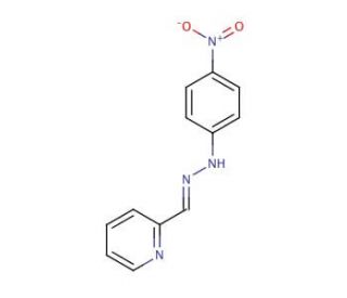 2-Pyridinecarboxaldehyde 4-nitrophenylhydrazone (CAS 70421-66-8) - chemical structure image