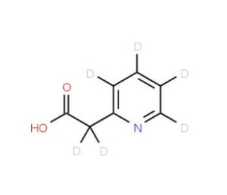 2-Pyridylacetic acid-d6 hydrochloride (CAS 1216972-24-5 (free base)) - chemical structure image