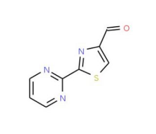 2-(pyrimidin-2-yl)-1,3-thiazole-4-carbaldehyde - chemical structure image