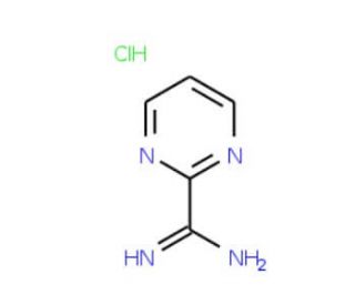 2-Pyrimidinecarboximidamide Hydrochloride (CAS 138588-40-6) - chemical structure image